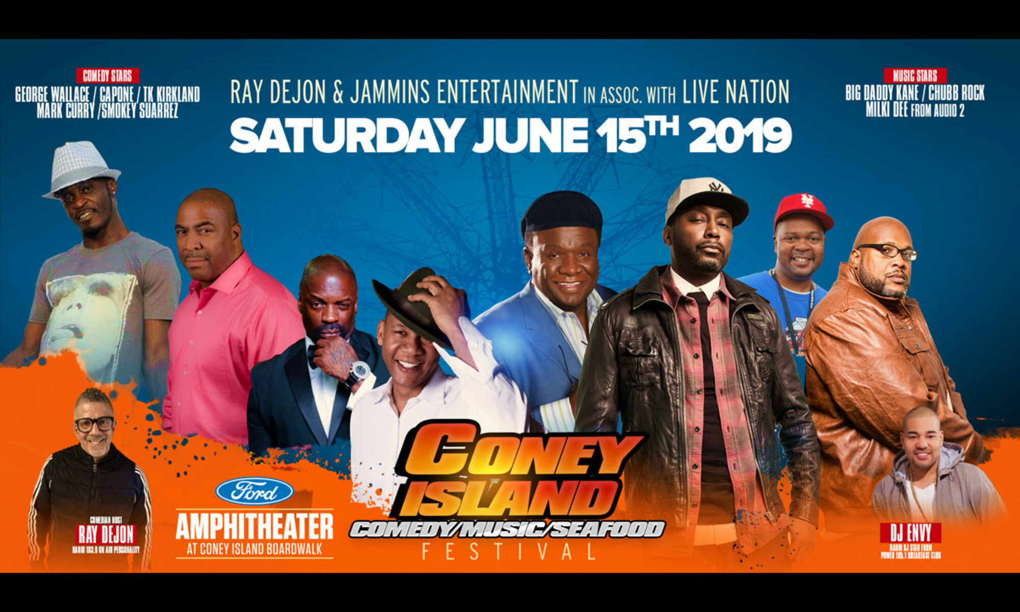 Coney Island Comedy, Music and Seafood Festival Live Concert
