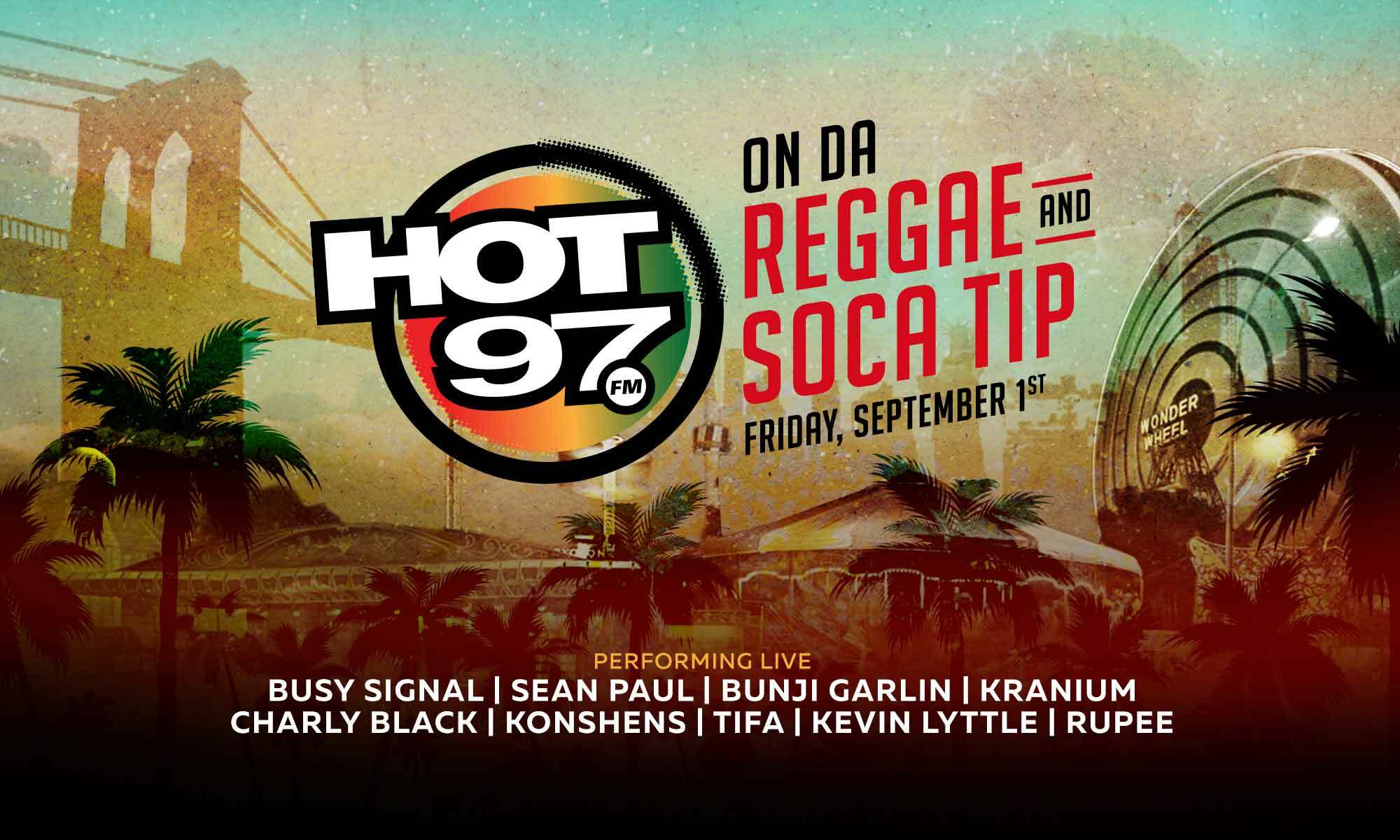 HOT 97’s On Da Reggae & Soca Tip 2017 Live Show
