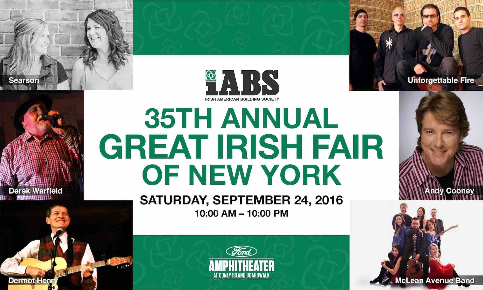 IABS Charities Presents The Great Irish Fair Of New York Live Concert